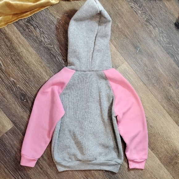 Angel Pink and Gray Sparkle Hoodie Sweatshirt - Picture 3 of 3